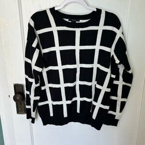 Forever 21 Monochrome Checkered Sweater